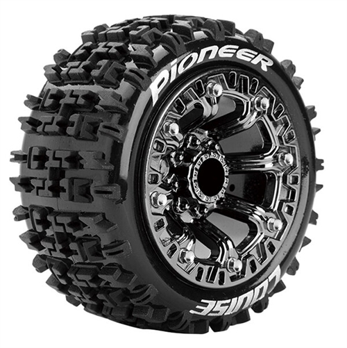 LOUISE RC ST-PIONEER 1/16 SOF T SPOKE/CHROME BLACK TRX 1:16